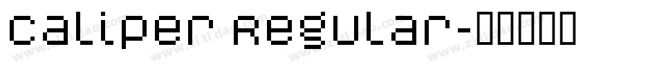 Caliper Regular字体转换